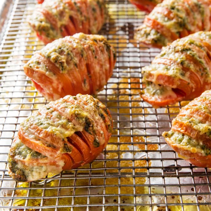 Hasselback Tomatoes