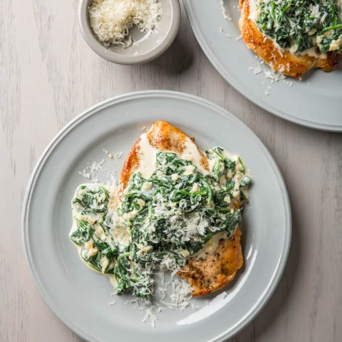 Chicken Florentine for Two