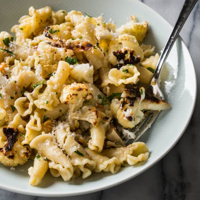 Pasta with Roasted Cauliflower, Garlic, and Walnuts | America's Test  Kitchen Recipe