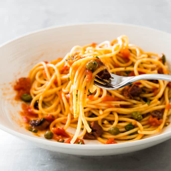 Fresh Tomato Puttanesca Sauce America's Test Kitchen Recipe