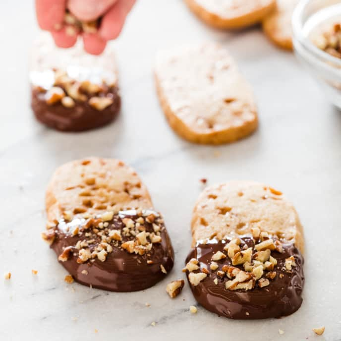 Chocolate Toffee Butter Cookies