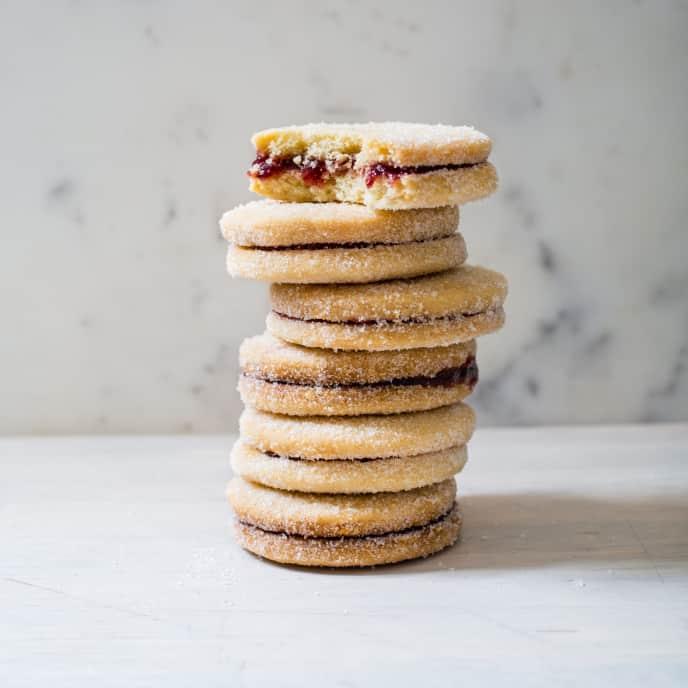 Raspberry Almond Cookies