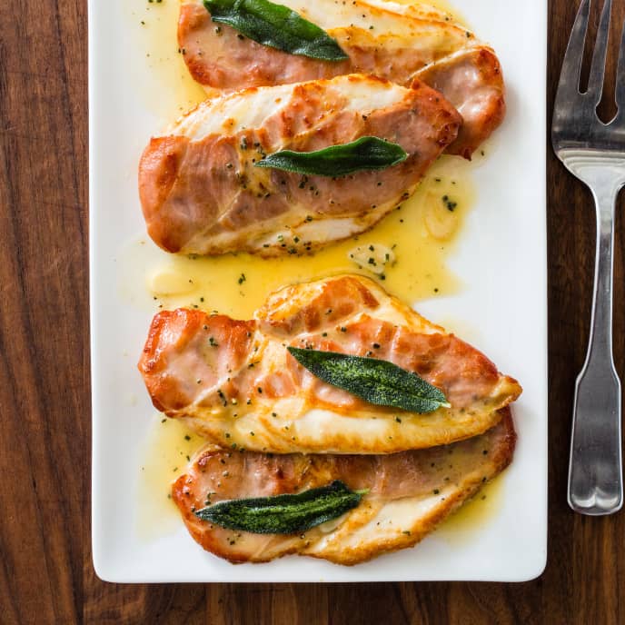 Chicken Saltimbocca for Two