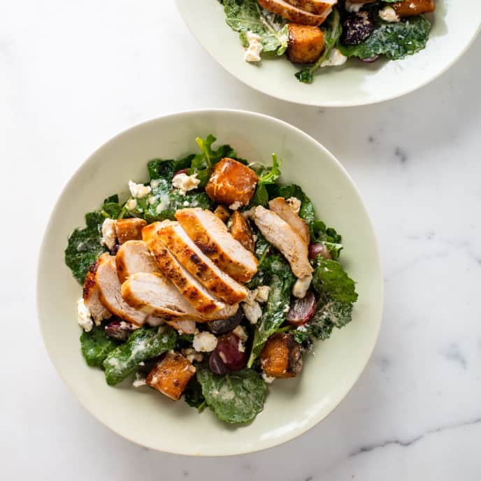 Cumin Chicken and Winter Squash Salad America's Test Kitchen Recipe