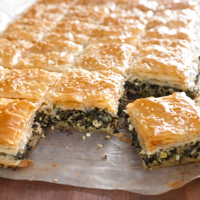 Greek Spinach and Feta Pie (Spanakopita) | America's Test Kitchen Recipe