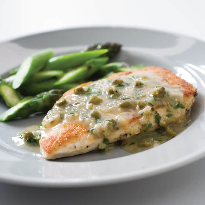 Sauteed Chicken Cutlets with Lemon, Caper, and Parsley Pan Sauce Cook