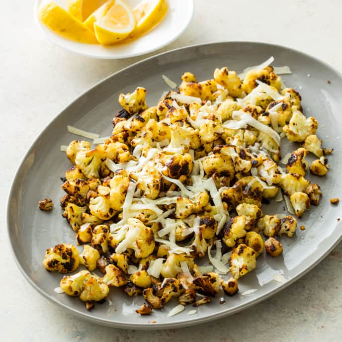 Stovetop Cauliflower with Red Pepper Flakes and Pecorino Romano