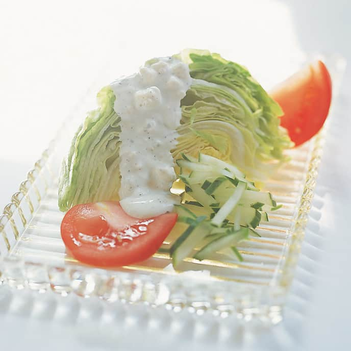 Iceberg Lettuce with Blue Cheese Dressing