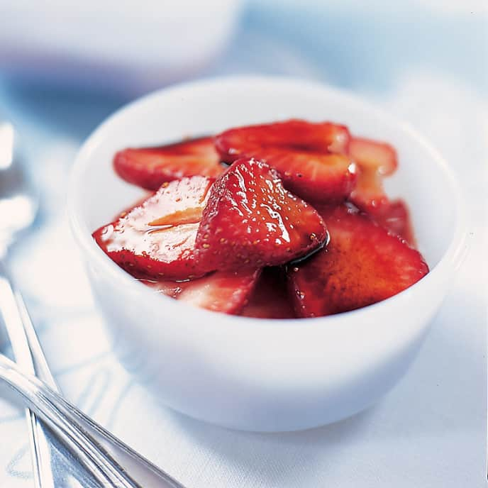 Quick Strawberries with Balsamic Vinegar