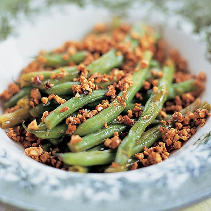 Orange Green Beans with Buttered Cashews