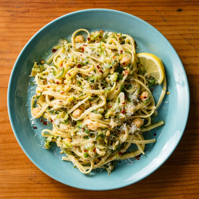 Linguine with Chickpeas and Zucchini America's Test Kitchen Recipe
