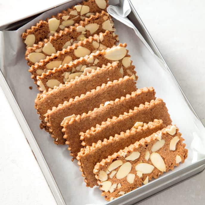 Belgian Spice Cookies (Speculoos) with Almonds America's Test Kitchen