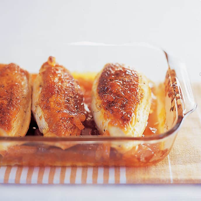 Apricot-Glazed Chicken Breasts