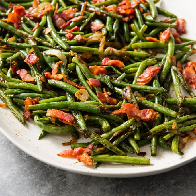 Green Beans with Bacon and Onion