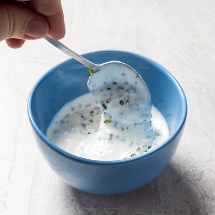 Goat Cheese and Chive Sauce America's Test Kitchen Recipe