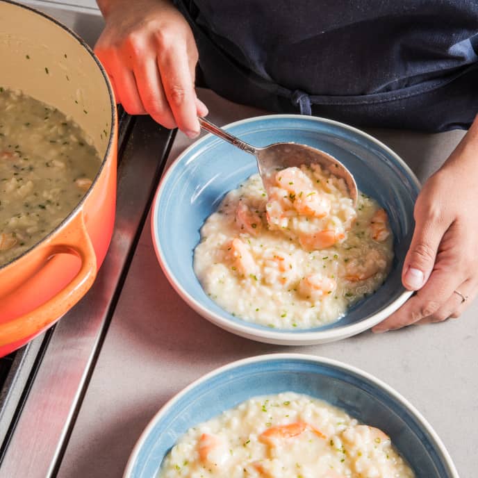 Shrimp Risotto for Two