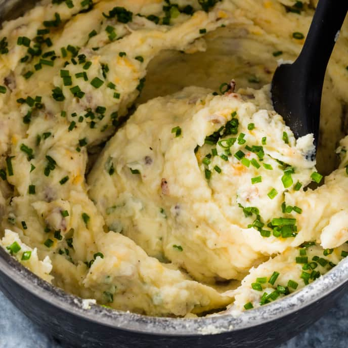 Loaded Rustic Mashed Potatoes