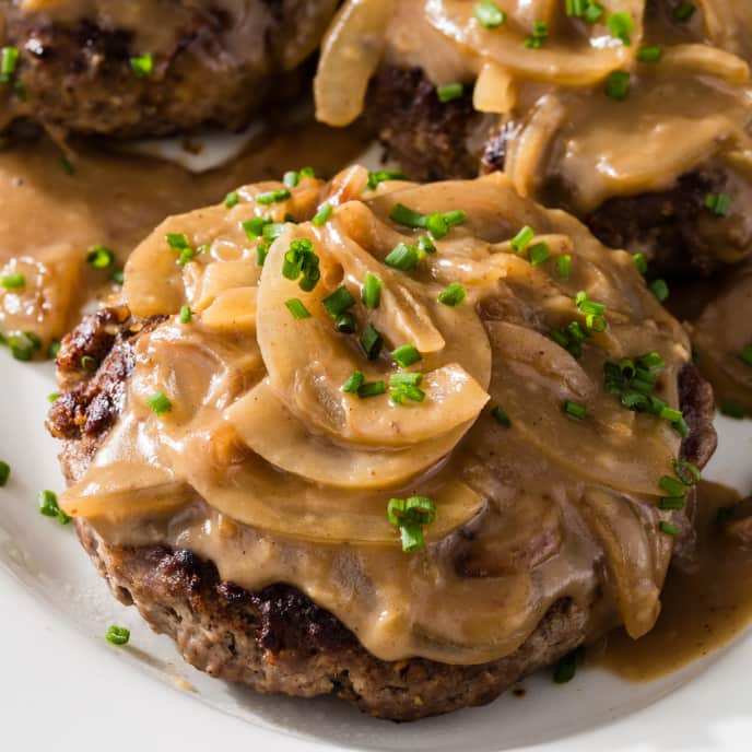 Hamburger Steaks with Onion Gravy