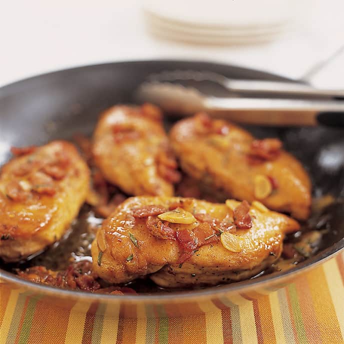 Chicken Cutlets with Bacon, Rosemary, and Lemon America's Test