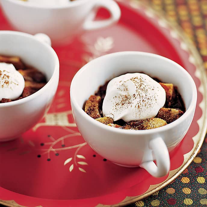 Individual Mochaccino Bread Puddings