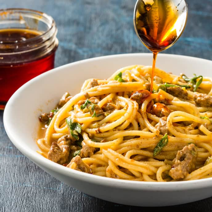 Hot Sesame Noodles with Pork