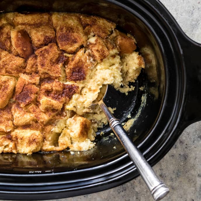 Bread Pudding in the Slow Cooker