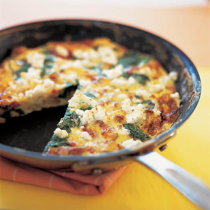 Spinach, Potato, and Bacon Frittata