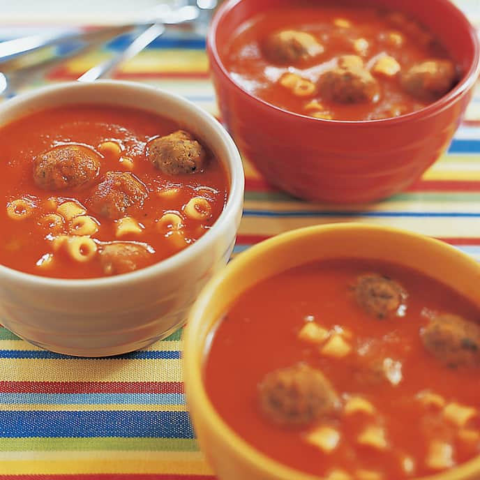 Spaghetti and Meatball Soup