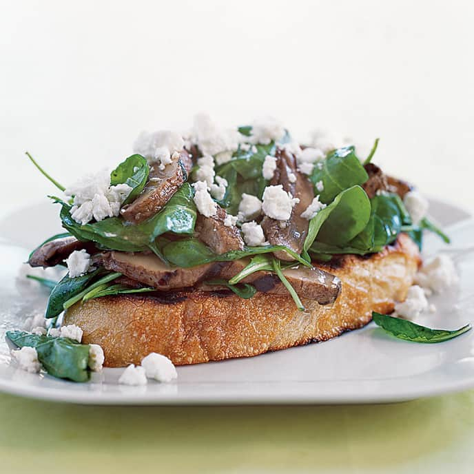 Grilled Portobello Mushroom Bruschetta