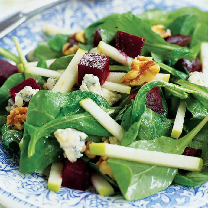 Beet, Apple, and Walnut Salad