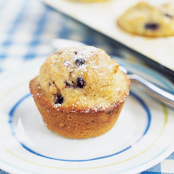 Low-Fat Blueberry Muffins