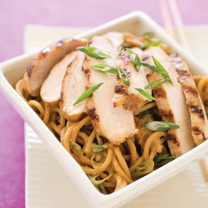 Grilled Chicken with Sesame Noodles