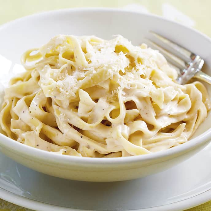 Low-Fat Fettuccine Alfredo