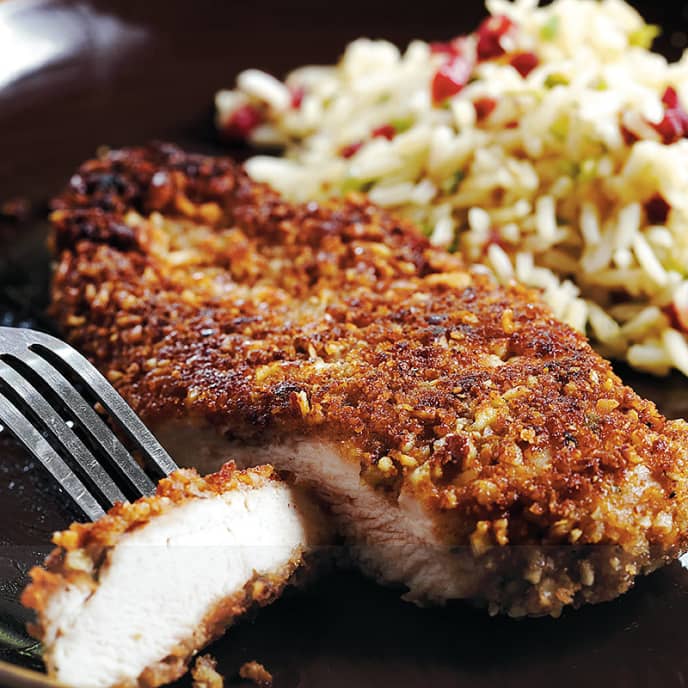 Pecan-Crusted Chicken Cutlets