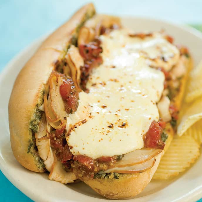 Toasted Turkey Subs with Smoked Mozzarella