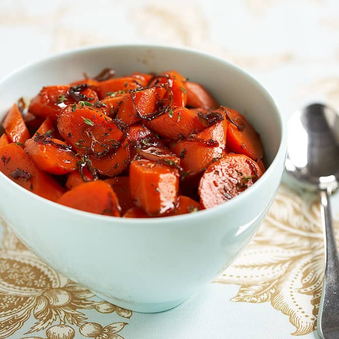 Glazed Maple-Balsamic Carrots