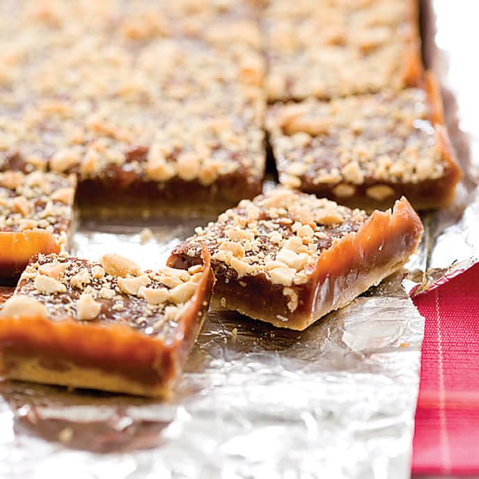 Caramel Chocolate Peanut Bars