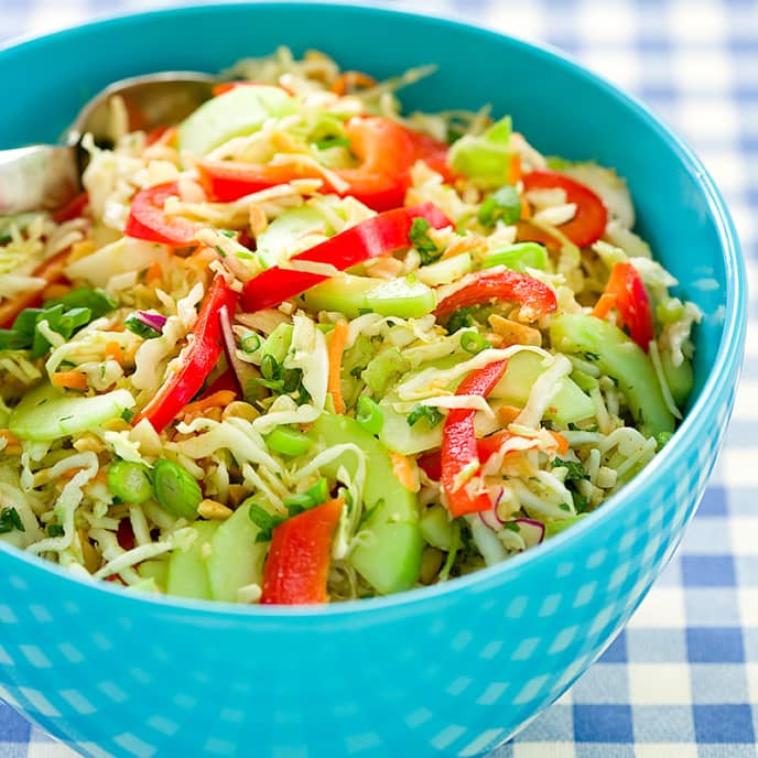 Sweet and Spicy Cabbage Slaw