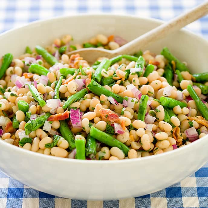 Two-Bean Salad with Bacon