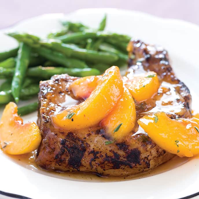 PeachGlazed Grilled Pork Chops Cook's Country Recipe