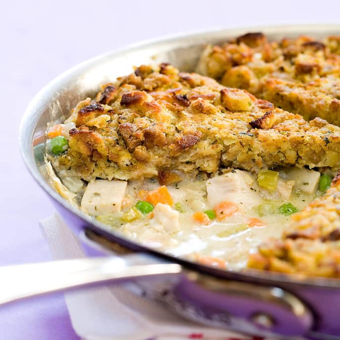 Turkey Pot Pie With Stuffing Crust Cook's Country Recipe