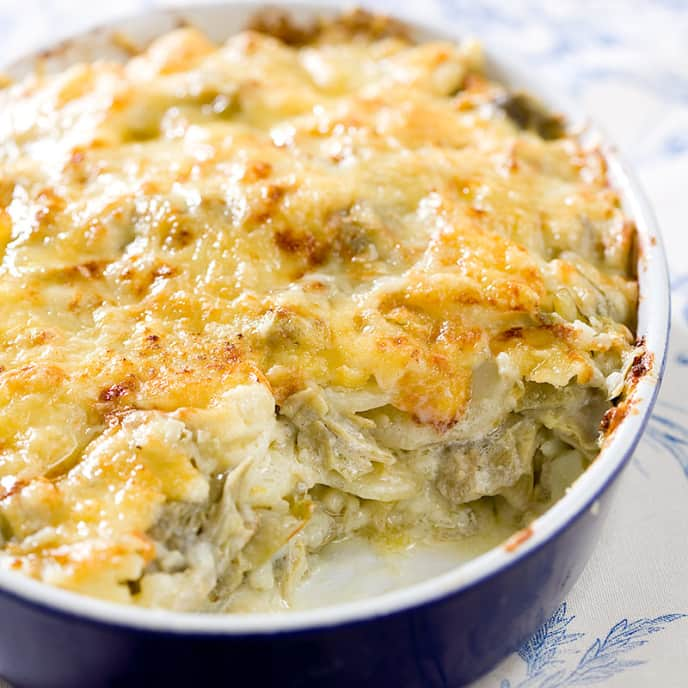 Artichoke-Potato Gratin