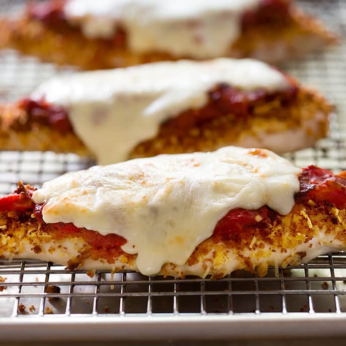 Low-Fat Chicken Parmesan for Two