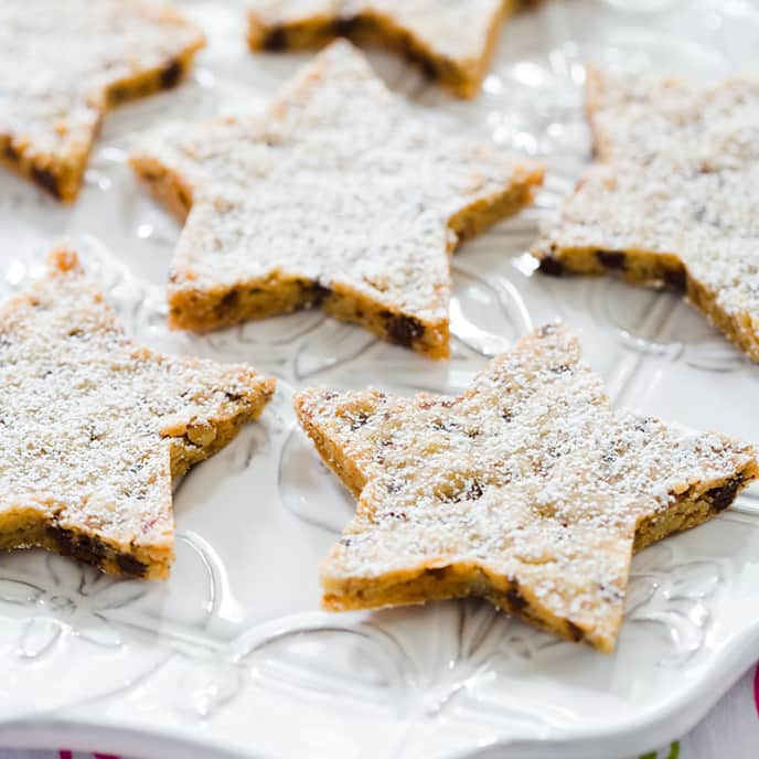 Pecan Toffee Shortbread Stars