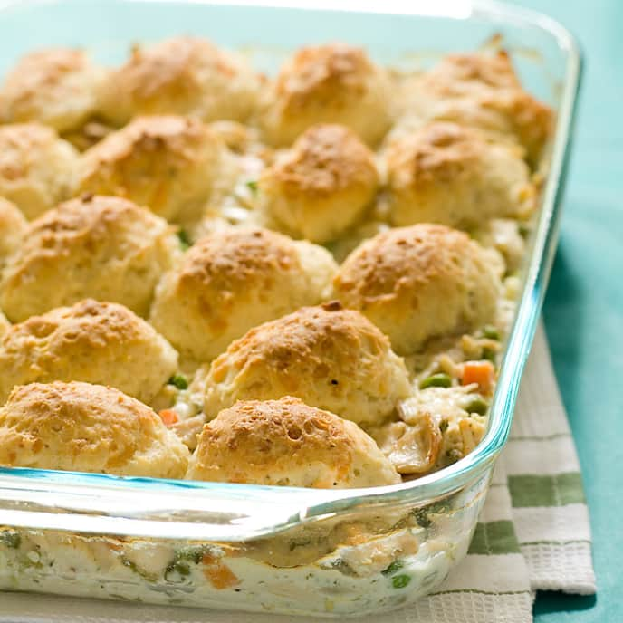 Creamy Chicken And Biscuit Bake Americas Test Kitchen Recipe