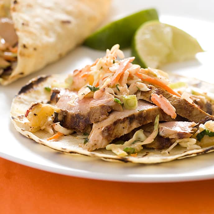 ChipotleGrilled Pork Tacos America's Test Kitchen Recipe