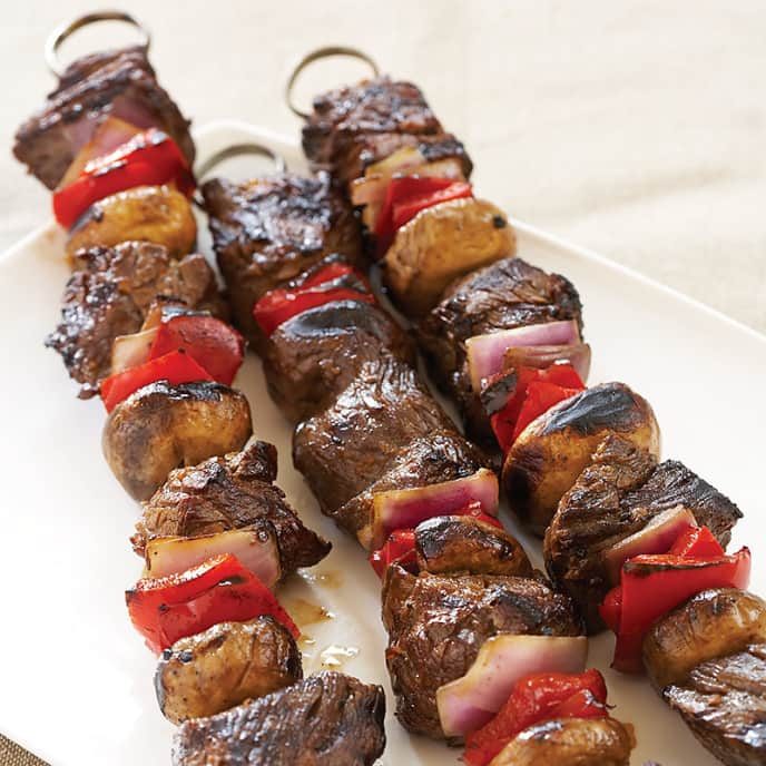 Beef and Vegetable Kebabs