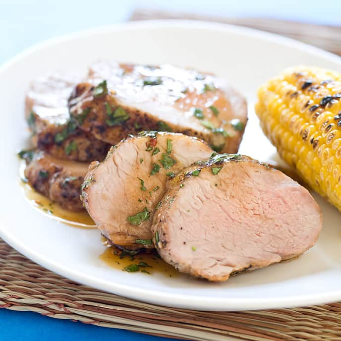 Rum-Glazed Grilled Pork Tenderloin