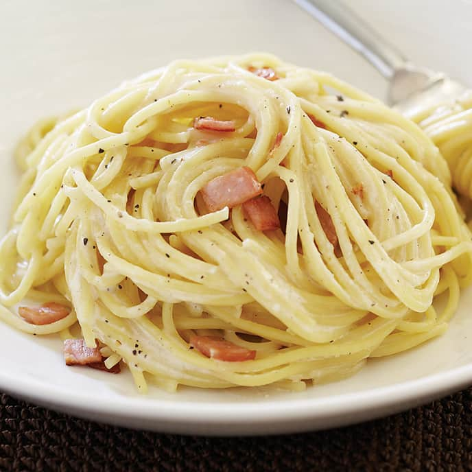 Low-Fat Spaghetti Carbonara