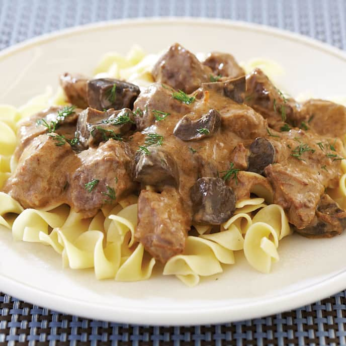 Slow-Cooker Beef Stroganoff